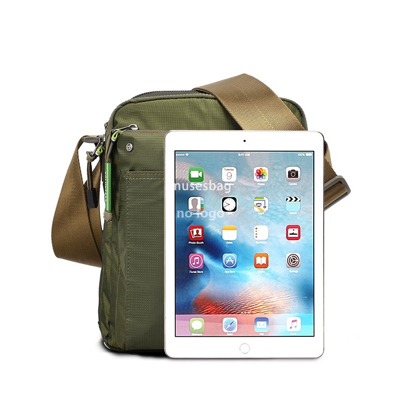 New men's vertical shoulder bag crossbody bag men's casual men's bag waterproof nylon cloth bag