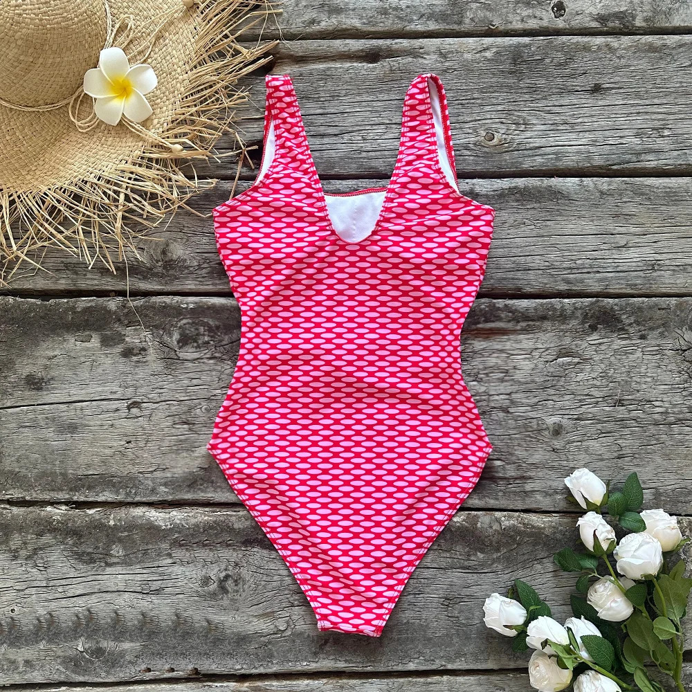 swimsuit sexy cartoon printed womens backless Monokini 240815