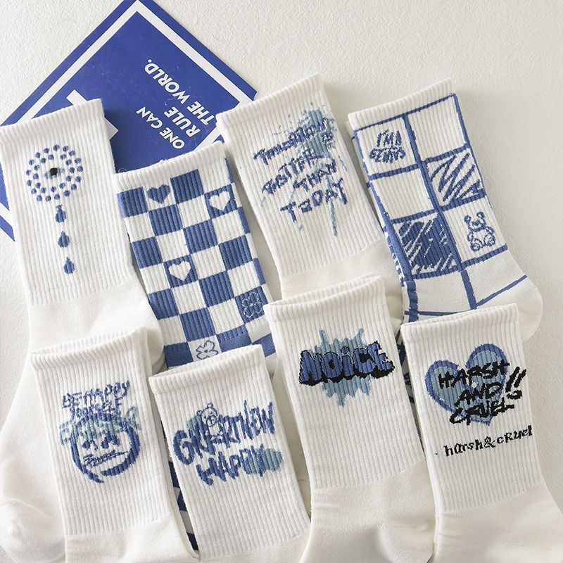 Socks for children mid length autumn and winter styles high beauty explosive street versatile long tube cute girls Instagram trendy high waisted bonel