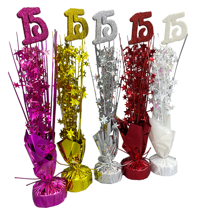 Columns number 15 table decorations wedding wedding supplies birthday decorations ribbons Christmas ornaments table decorations Five pieces per piece