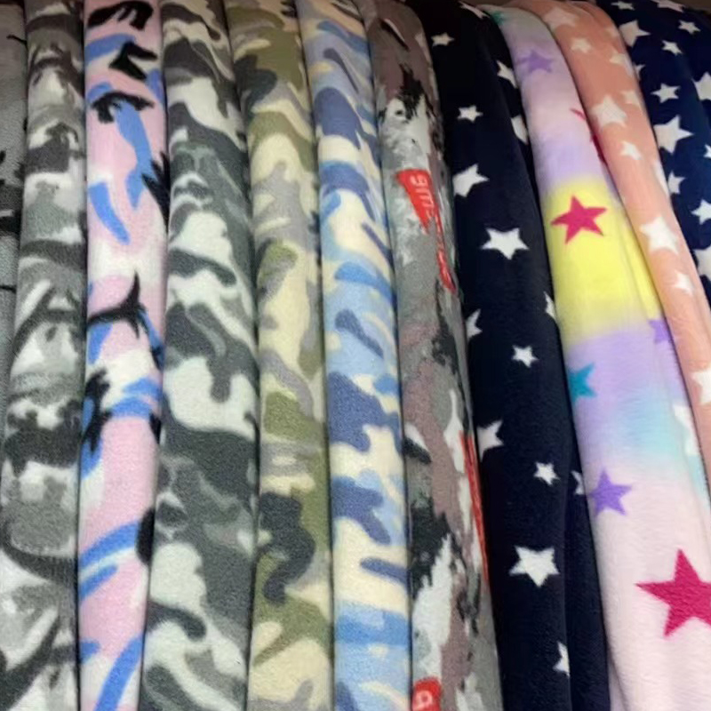 factory direct supply double-sided velvet knitted fabric printed fabric clothing fabric home textile fabrics