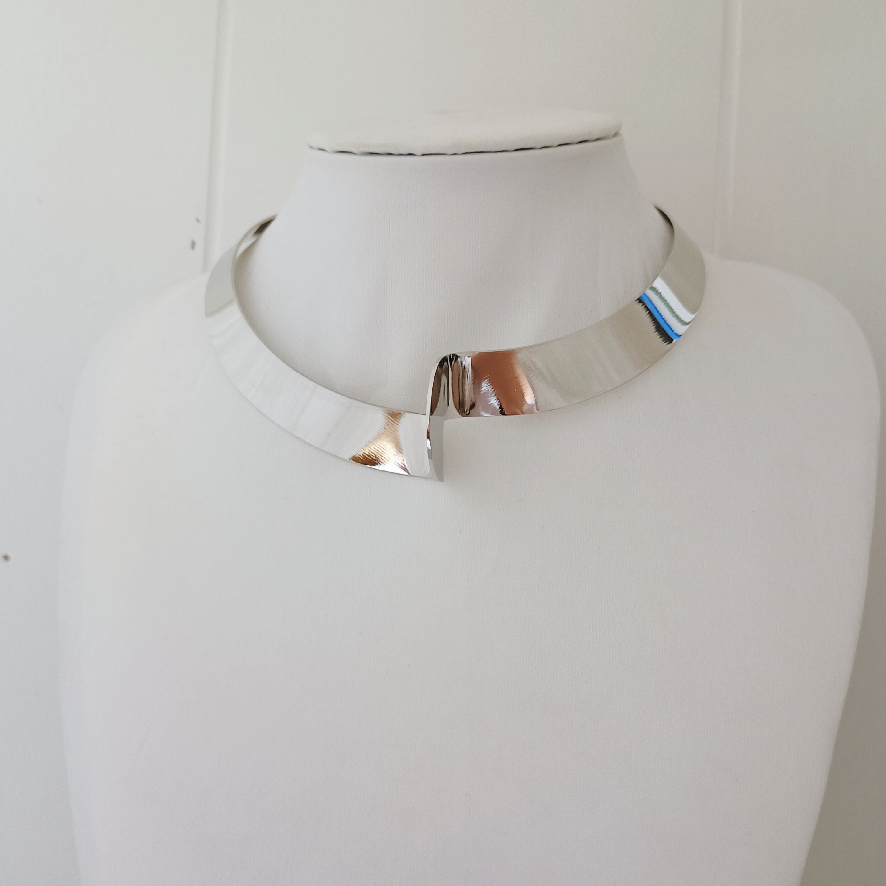 Elegant Temperamental Metal Necklace Band Trendy European American Hip Hop Accessory