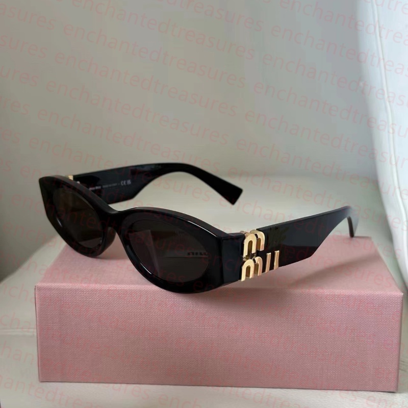 sunglasses Fashion glasses oval frame Designer sunglass women luxury monogram sunglasses high quality sunglasses With box mi sunglasses Lunette de Soleil