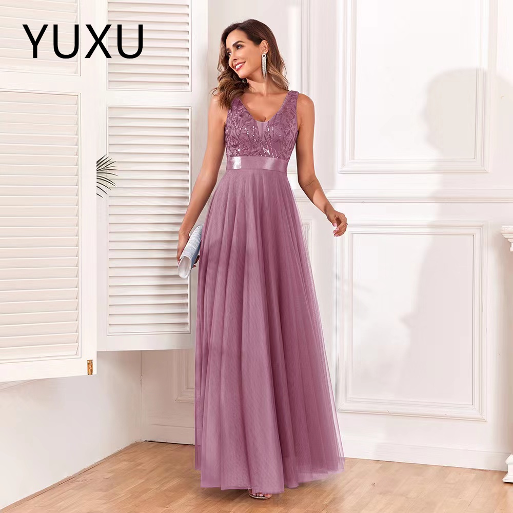 2024 Prom Dresses sexy v Neck Long tulle party gown a line floor length Beaded Lace Evening Gowns Formal Gown Illusion Sweep Train Birthday Dress Enga