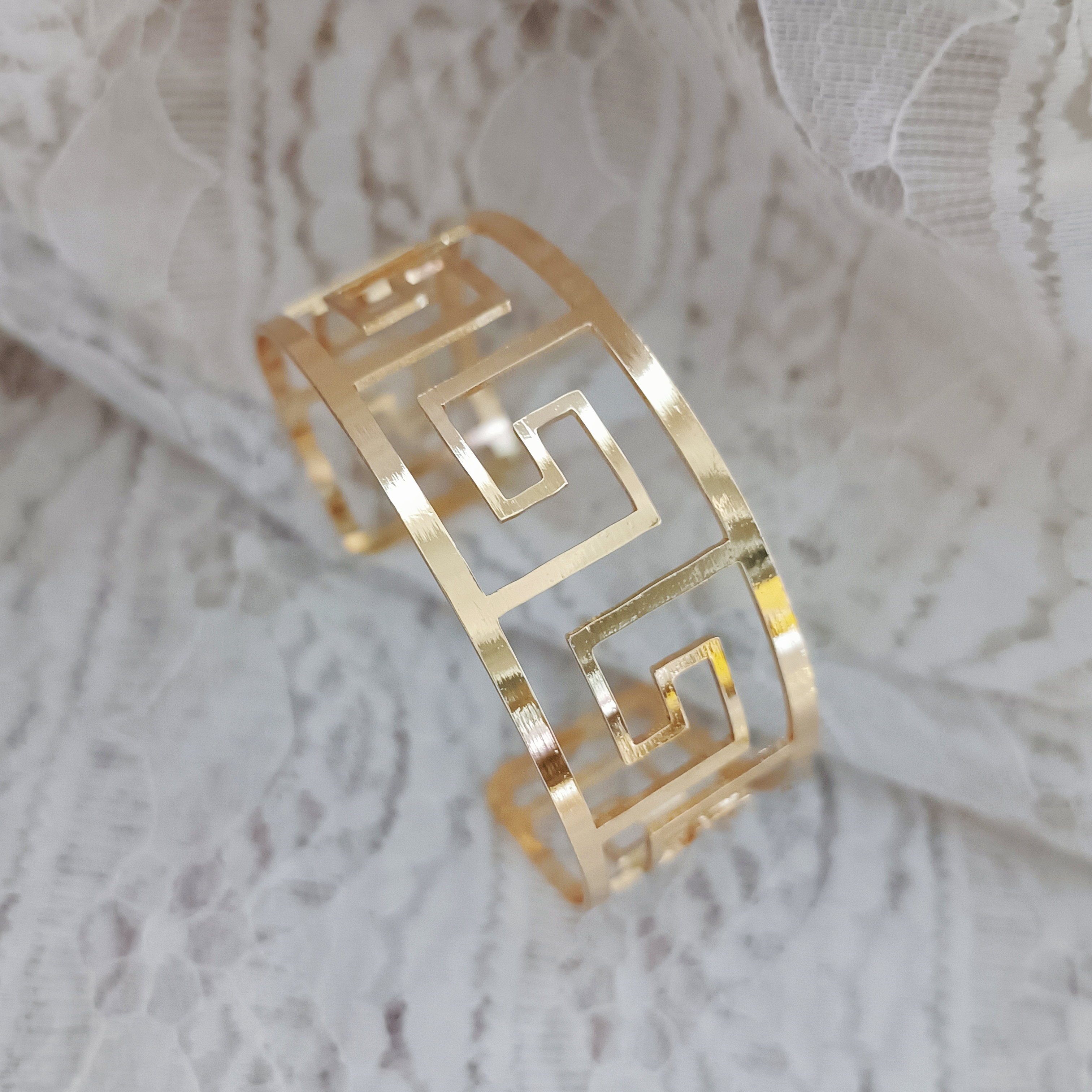 Bracelet Metal Bracelet Mirror Bracelet Sub Bracelet Smooth Plain Circle European and American Trendy Bracelet Ring