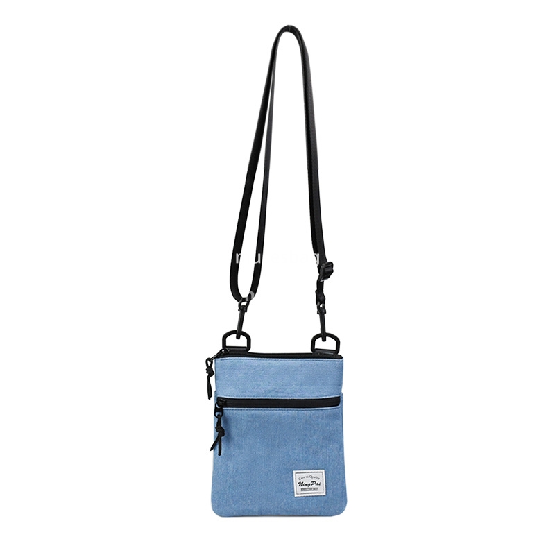 The new black and white checkerboard mobile phone bag simple and versatile lightweight crossbody bag single shoulder classic black storage small squar