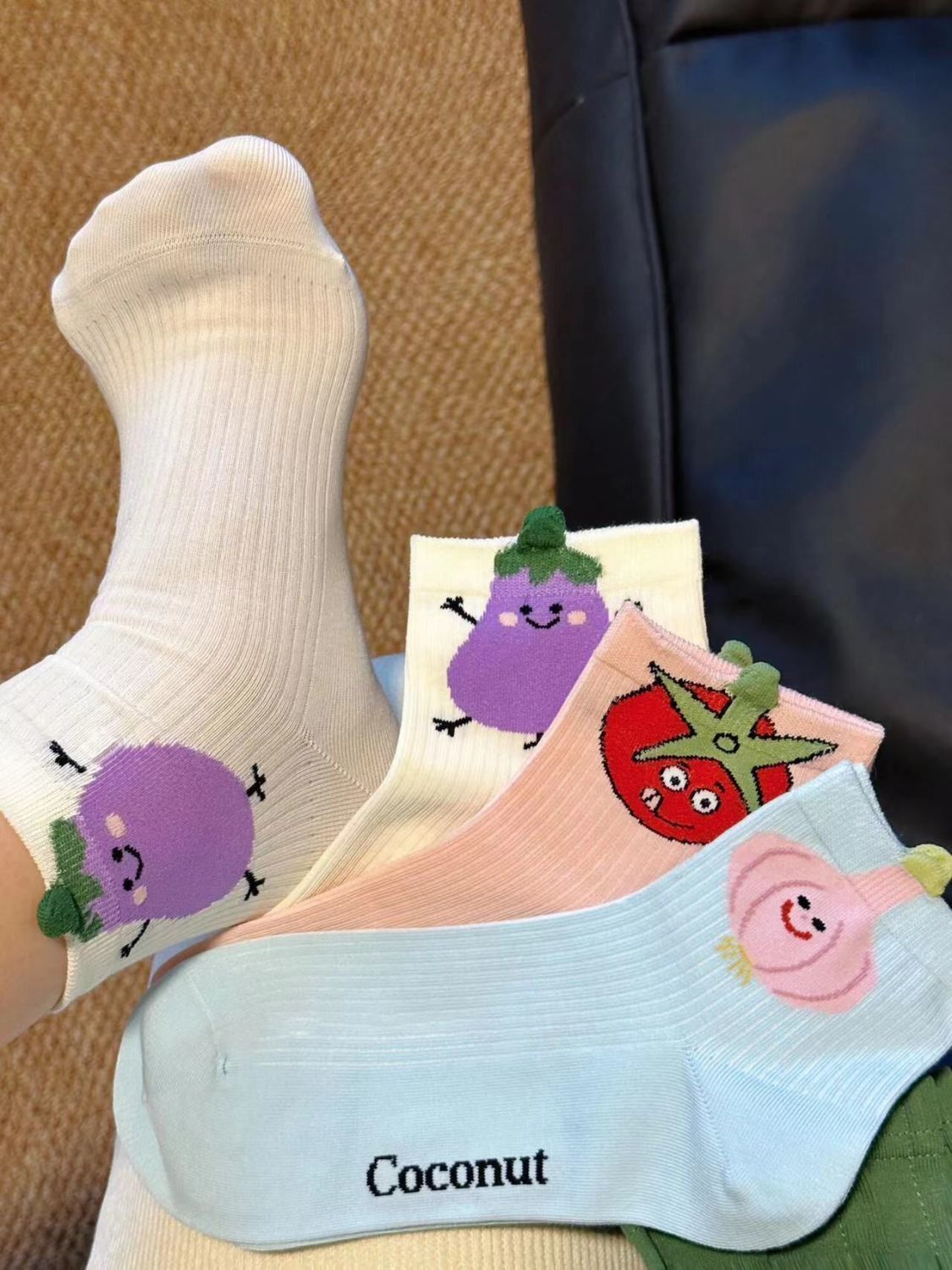 Trendy Vertical Striped Candy Colored Kids Socks - Perfect for Warm Weather