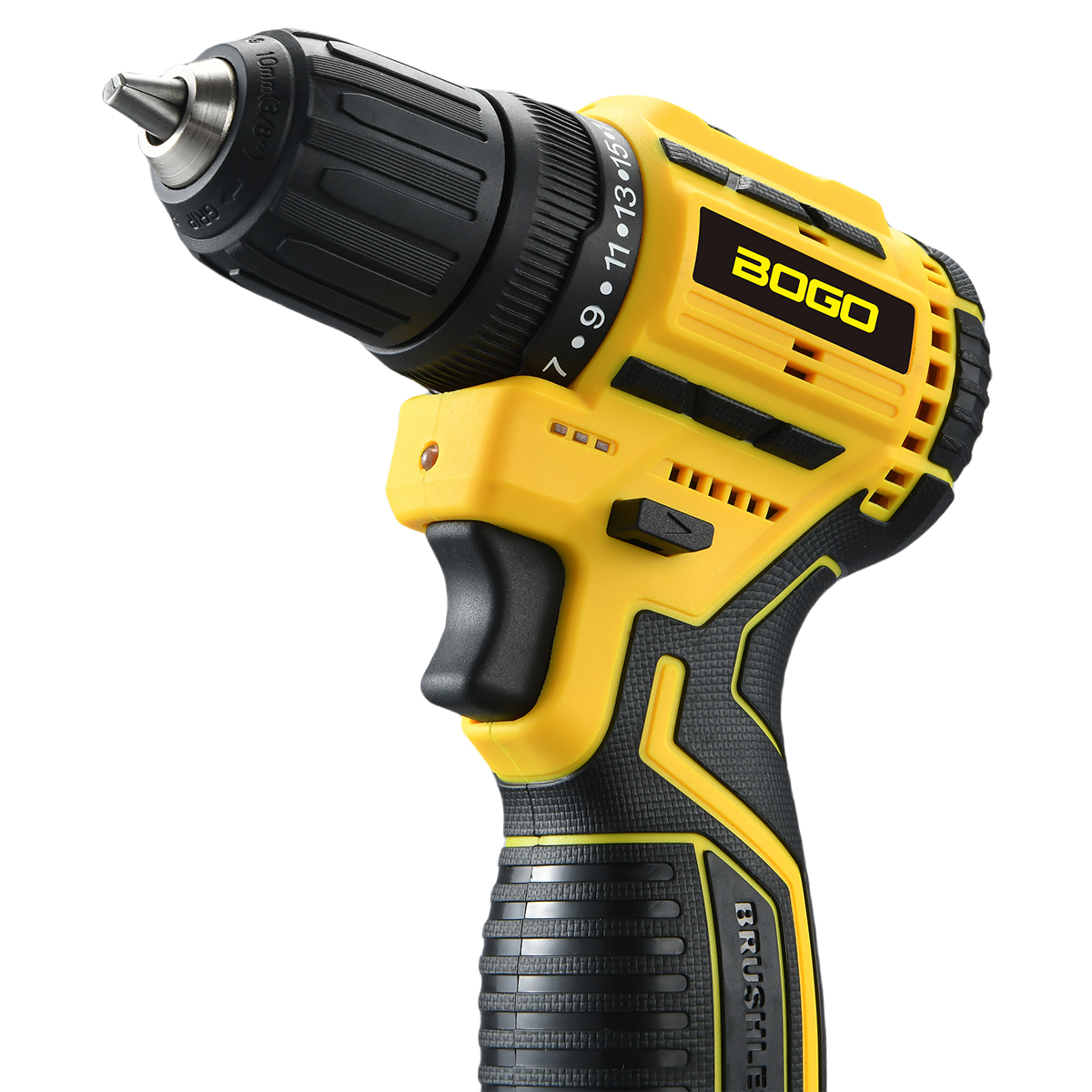 High Power Rechargeable 20V Lithium Battery Electric Drill with Brushless Motor - Portable Tool Kit (B20S)
