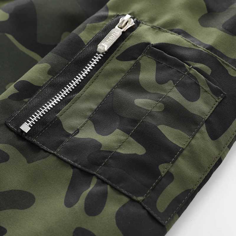 New camouflage bomber jacket mens autumn retro pilot windproof base jacket camping wear-resistant work jacketW240711