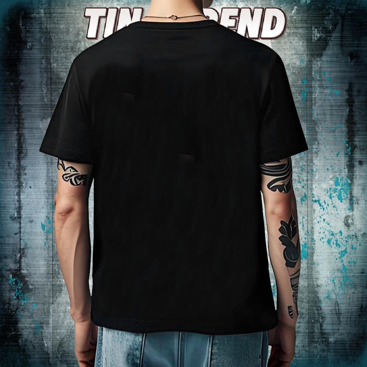 New Men Clothes T-Shirt halloween Hip Hop 230g Cotton Tees Breathable Crew Neck Unisex Man T Shirts Custom Cartoon