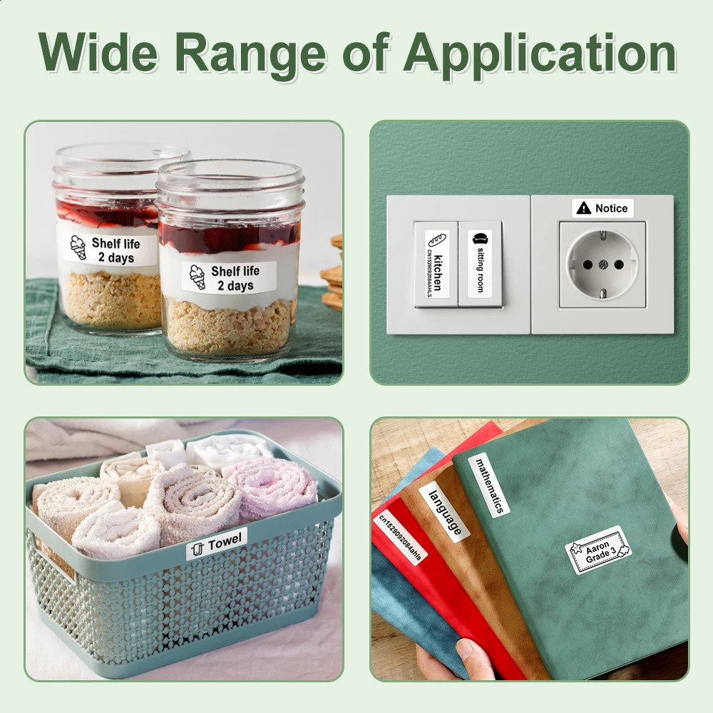 Portable Mini Printer E210 Adhesive Label Printer Inkless Bluetooth Sticker Printer Barcode Price Label Manufacturer 240929