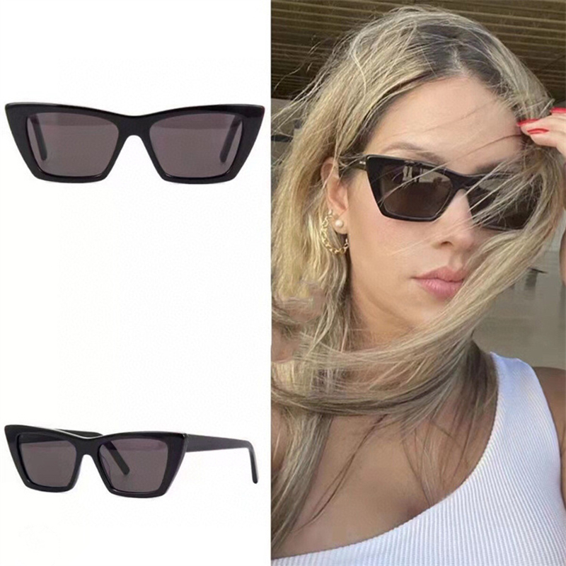 New Mica Polarized Designer Sunglasses for Women Womens Sunglasses for Lady Ladies Top Original Retro Eyewear Cat Eye Uv400 Protect Lenses Aesthetic Eye Glasses 5A