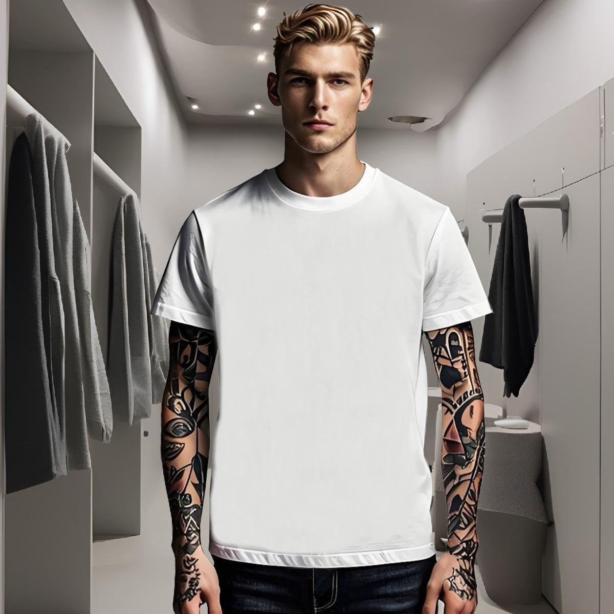 Stylist Mens Tshirts 230g Pure Cotton Beach panting O Neck Short Sleeves T shirt TOP Quality Graphic Tops