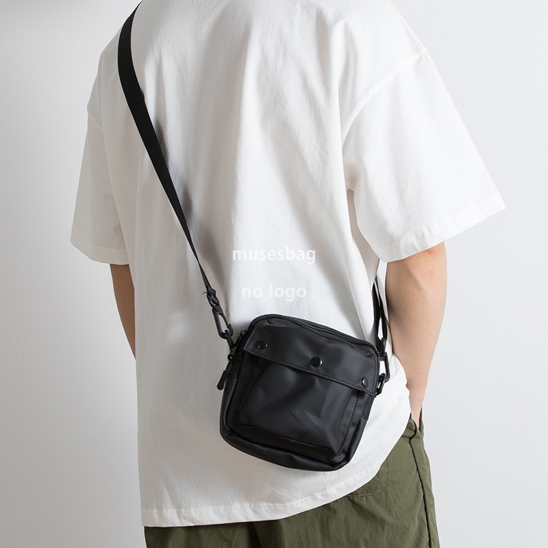 Japanese fashion brand small square bag men's waterproof casual small body bag personality fashion tooling mobile phone bag ins crossbody bag