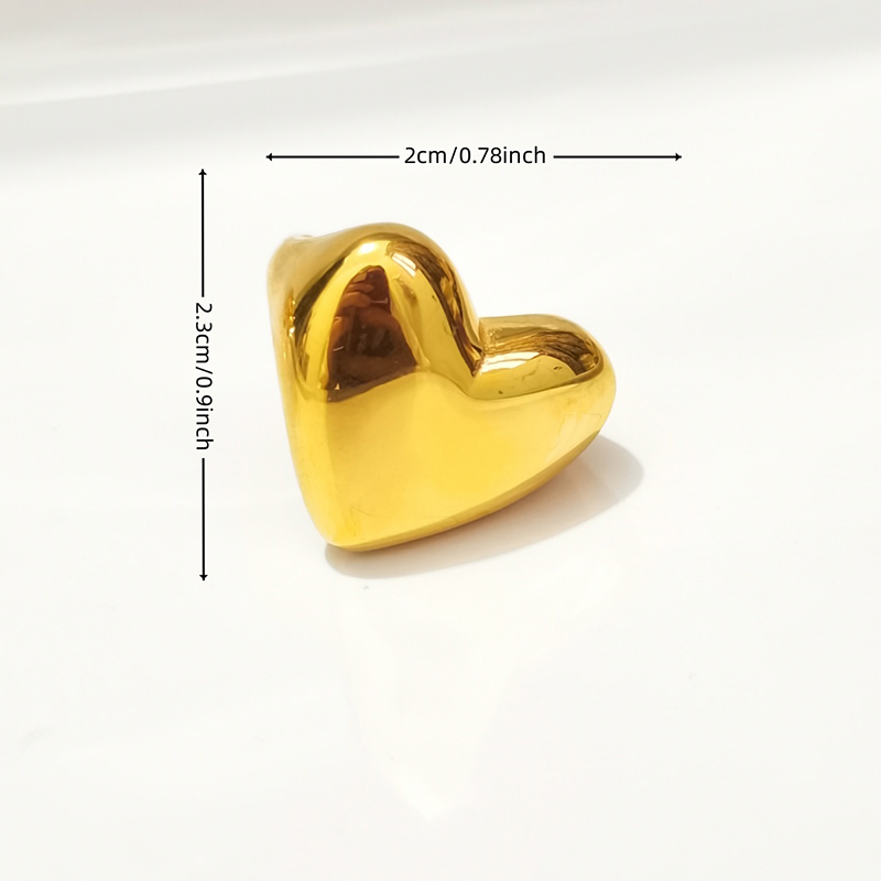 Ring love hollow ins niche cold wind lips irregular female ring surface plating 18K real gold preservation finger ring