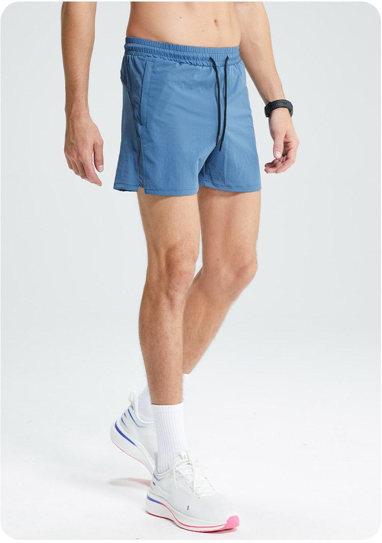 2025--Men Breaker Shorts Sports Quick Dry Linerless Shorts With Zipper Pocket Mobile Phone Casual Running Gym Fifth Mens Jogger Pants