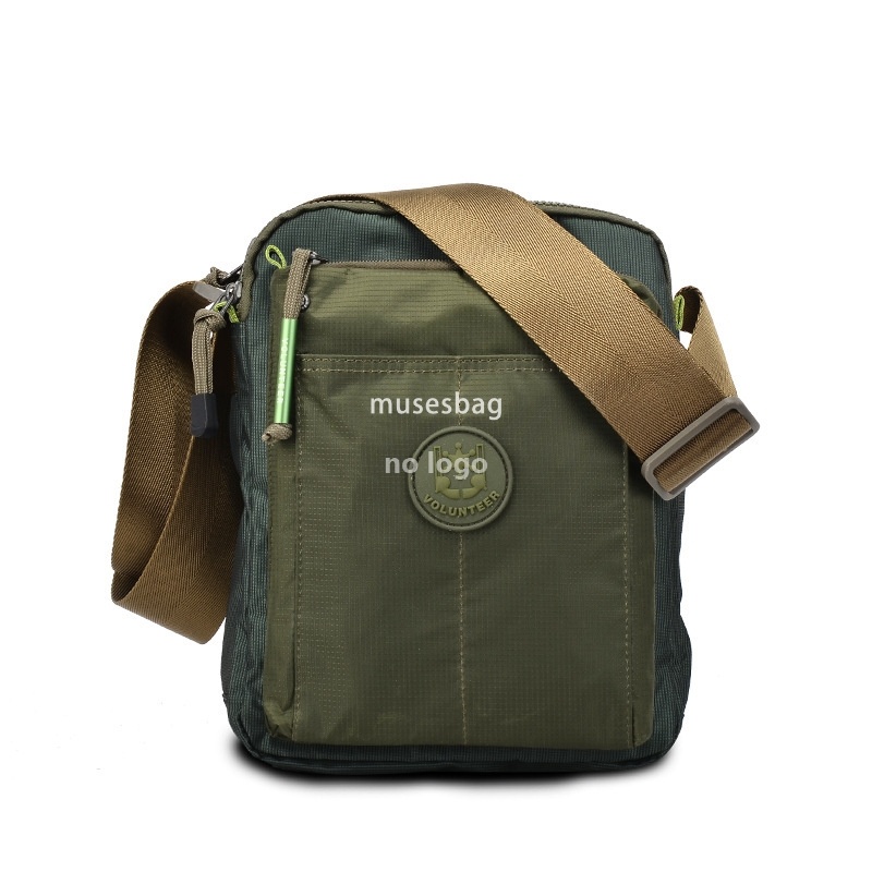 New men's vertical shoulder bag crossbody bag men's casual men's bag waterproof nylon cloth bag