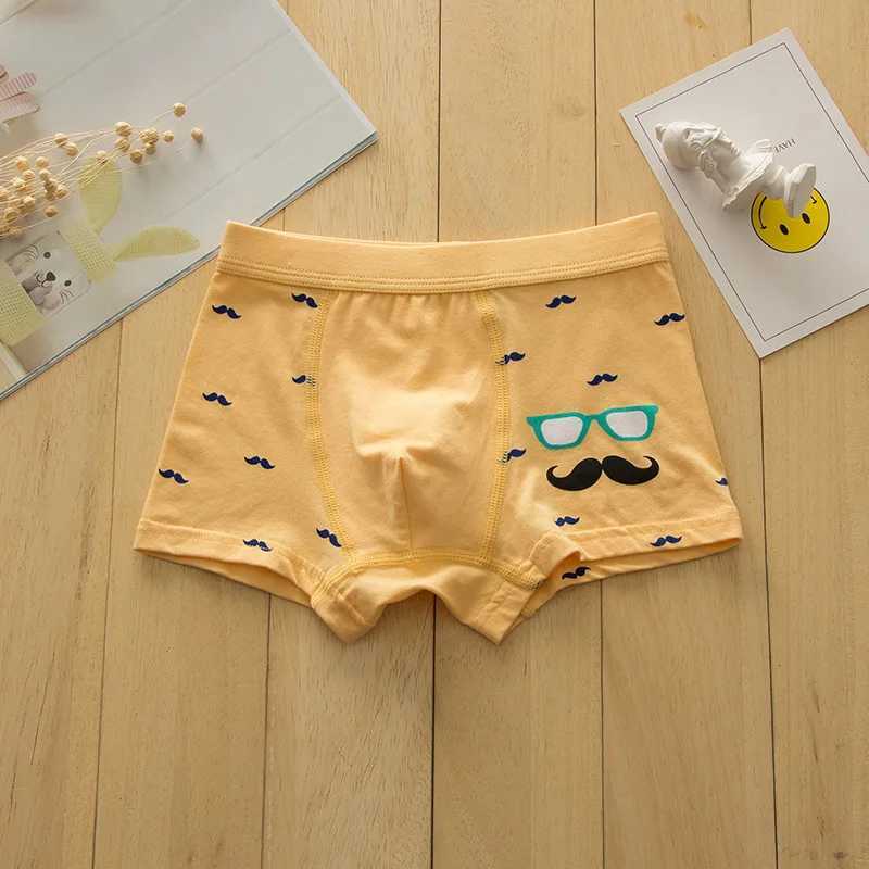 High quality childrens underwear RC organic cotton material interesting beard boxing underwear random color120W240815