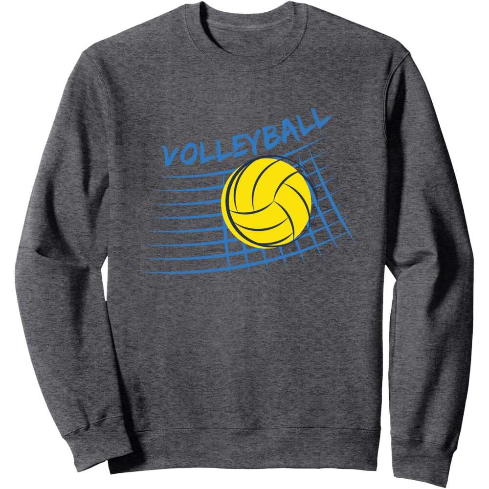 Long Sleeve Shirts For Men Sweatshirt Volleyball Yellow Crash Ball Ace Sport Gift Sweatshirt Graphic Tee Streetwear Casual Tops Clothes sweatshirts