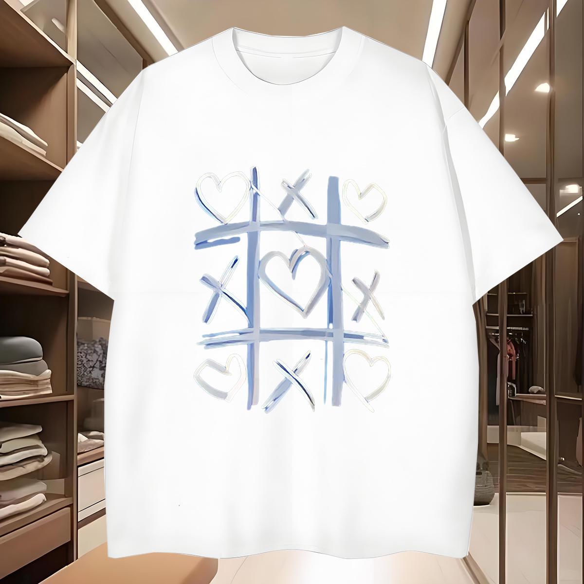 Man T Shirts 100% Cotton 230g handpainted Street Casual Crew Neck Breathable Plus Size Custom Mens Tshirts Brand Comfortable Wear