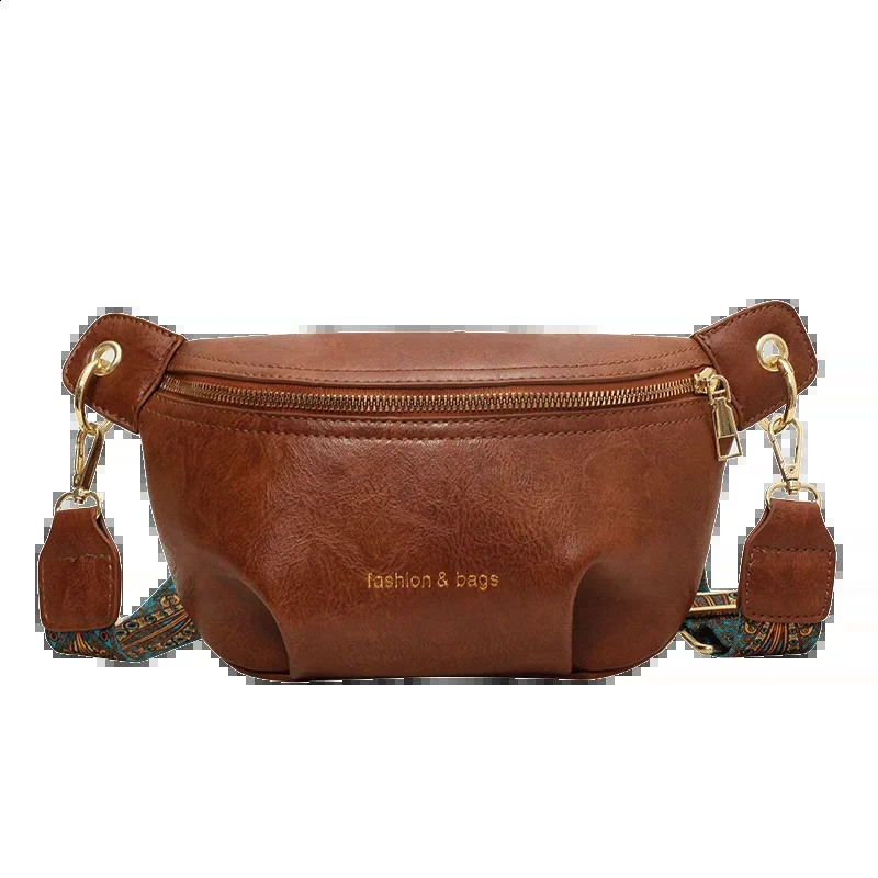 Pu Zipper Youth Ladies Waist Packs Advanced Sense Female Crossbody Bags on Sale Bolsas Para Mujeres 240816