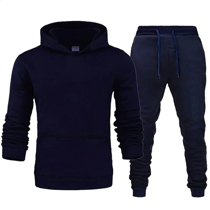 Basic Mens/Womens 2-piece/Set Sports Shirt Hoodie Pants Mens Gym Fitness Top Jogger Sportswear 240827
