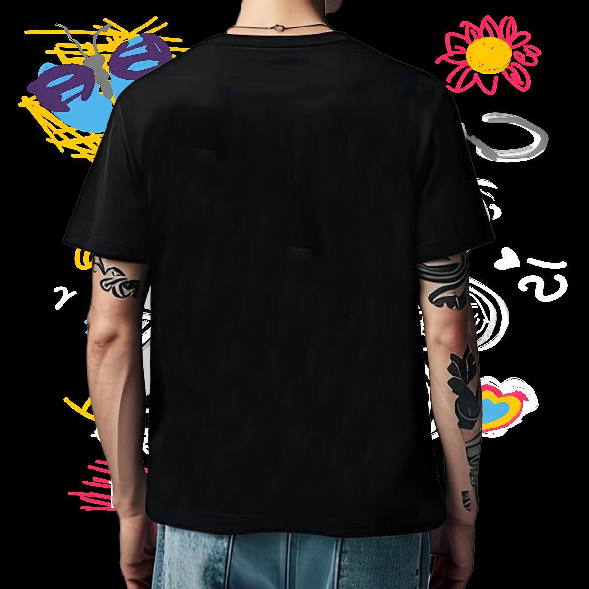 Customized Men Clothes T-Shirt Dog Daily Wear 230g Cotton Tees Shirts Breathable Crew Neck Classic Man T Shirts Anime