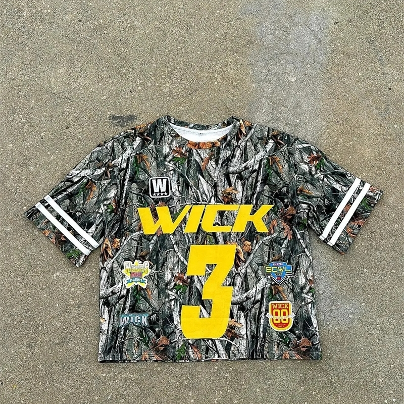 Y2K Hip Hop Fans MMS Full Print Loose Tshirt Long Sleeve Mens Camo Street Clothing Fashion Top 240815
