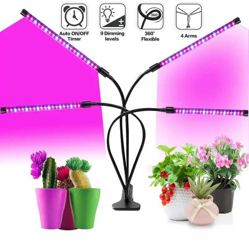 USB LED Grow Light Timed Full Spectrum For Plants Tent Greenhouse Hydroponics Growing System Indoor Grow Tent Plants GrowthLight Y240816