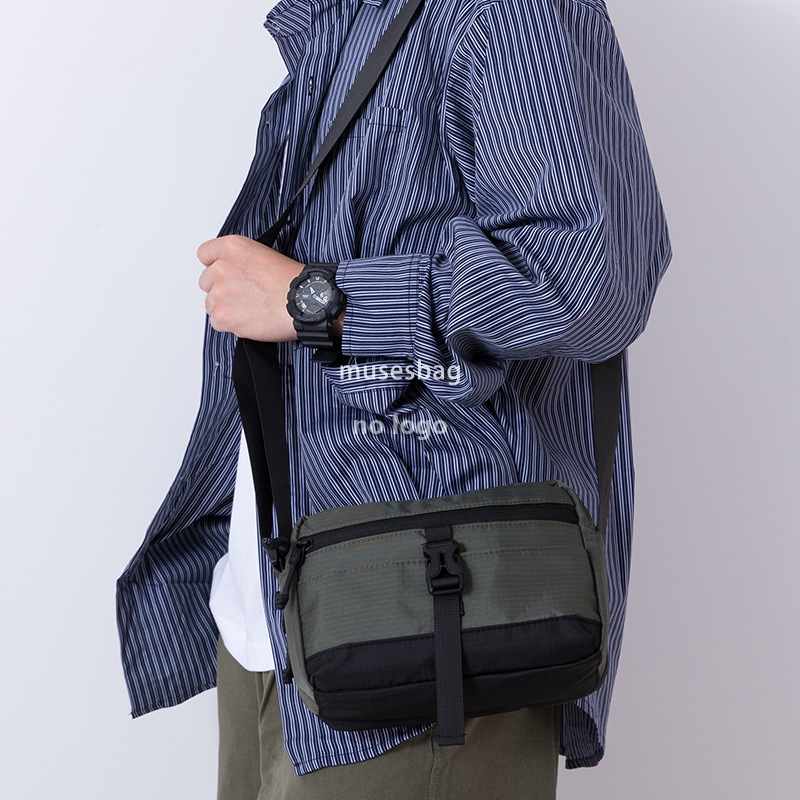 Men's single shoulder charter can wind casual crossbody bag trend simple matching small square bag camera bag tooling messenger bag