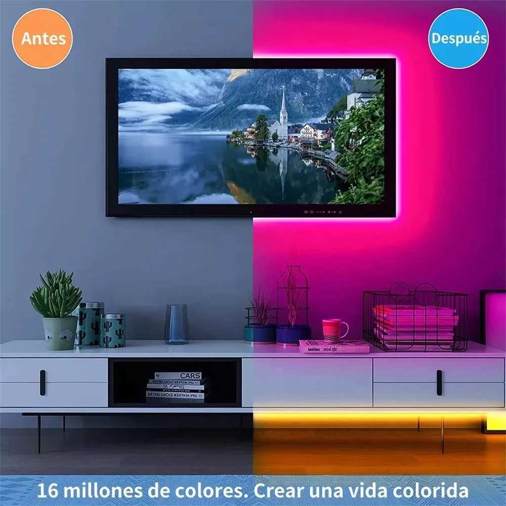 130ft/50ft LED Strip Lights Smart LED Lights For Bedroom BT LED Lights APP Control DIY Multiple Colors On One Line Color Cha CL240815