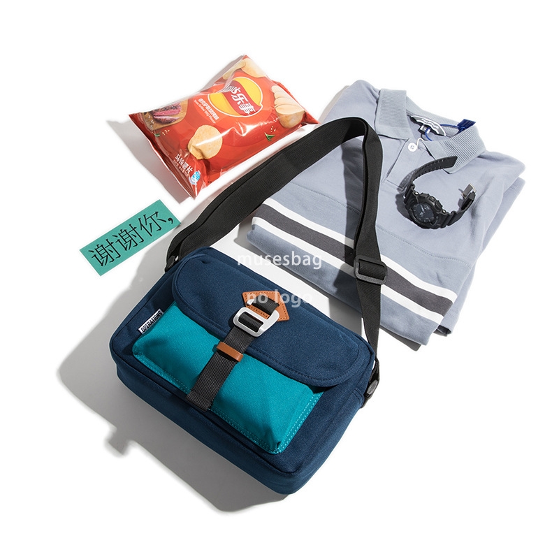 Fashion day small square bag color men's and women's casual messenger bag personality simple mobile phone bag shoulder bag Korean version sa
