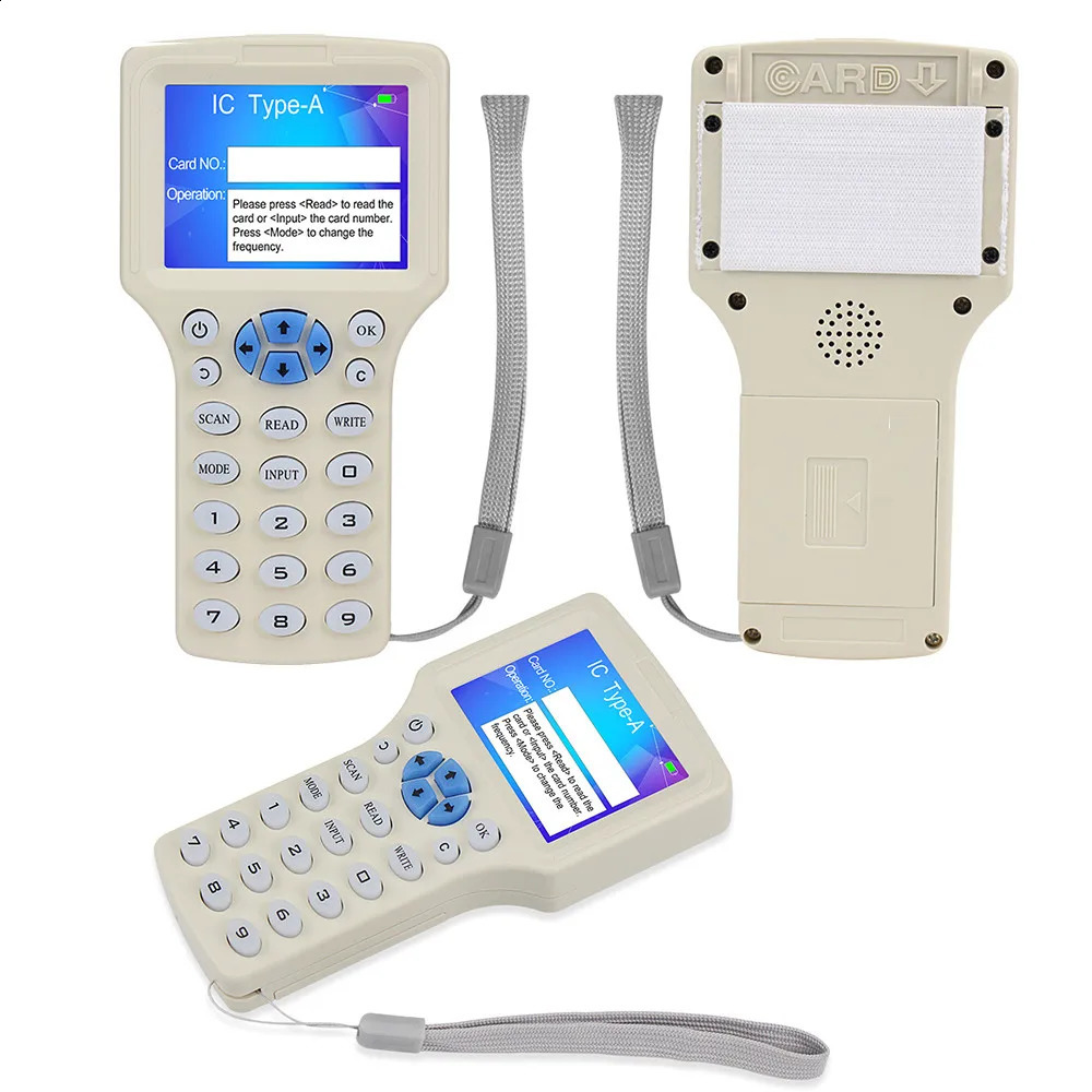 10 English Frequency RFID Copier Duplicator 125KHz Key fob NFC Reader Writer 13.56MHz Encrypted Programmer USB UID Copy Card Tag 240813