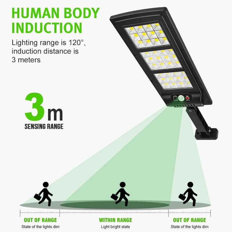 Powerful Solar Lights Outdoor 30000w Solar Light Of Motion Sensor Solar Lamps Waterproof Solar Garden Light Street Yard Light Y240816