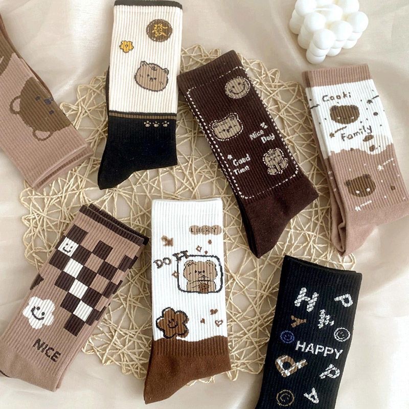 Korean Version Versatile Thick High Tube Cotton Socks for Kids