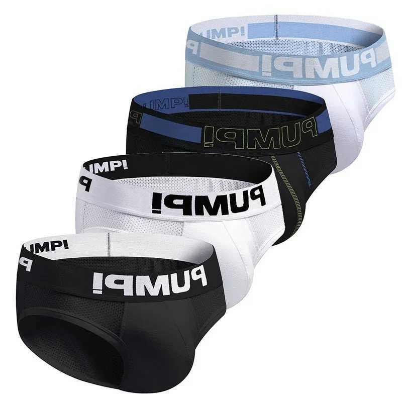 4pcs/lot Breathable Mens Slip Bikini Jockstrap Briefs Sultiple Styles Mens Panties Sexy Gay Men Underwear Sissy Men UnderpantsXJ240815