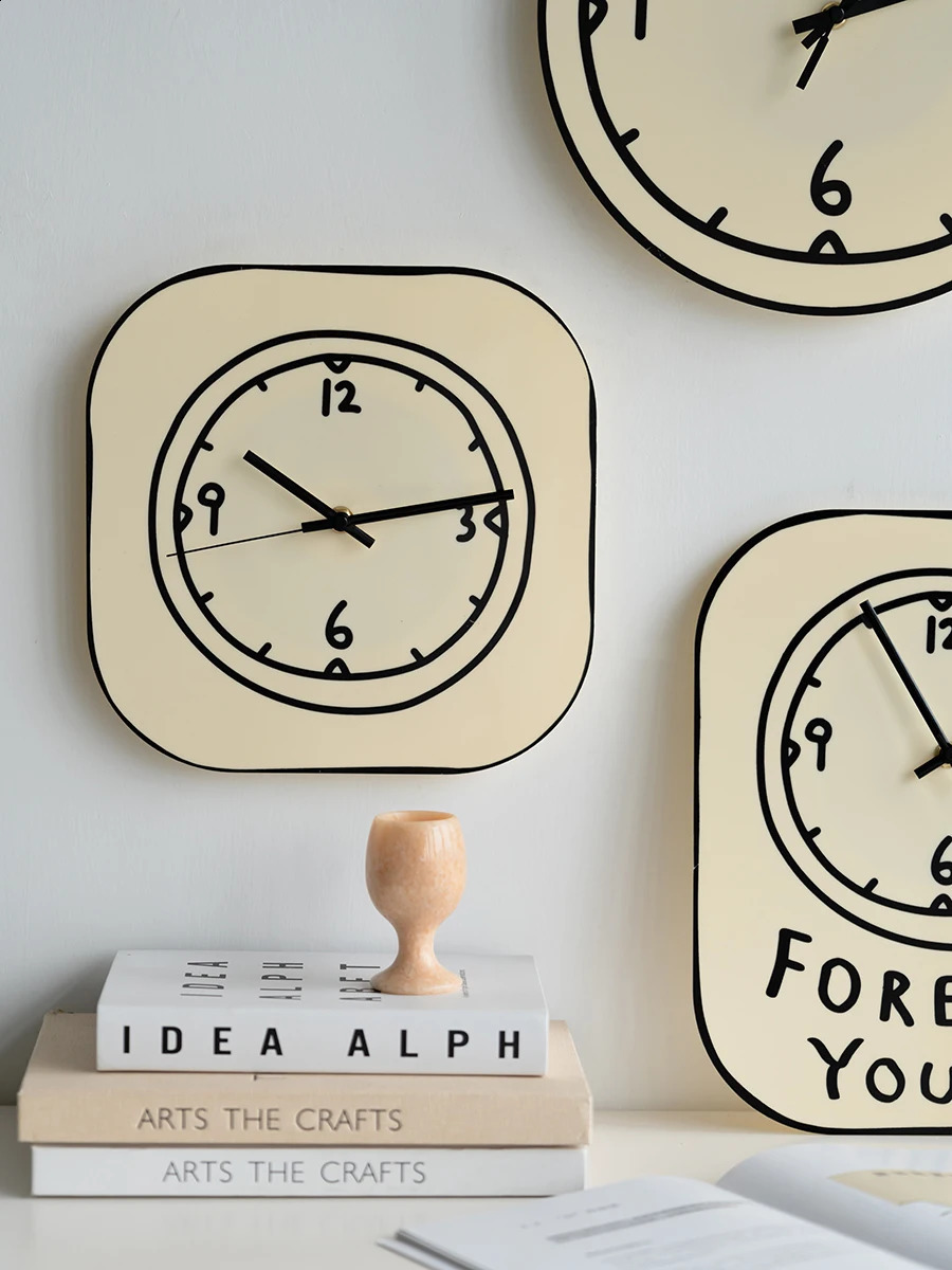 MOMO Scandinavian Minimalist Acrylic Wall Clock Living Room Wall Creative Decorative Silent Clock Ornaments 240815