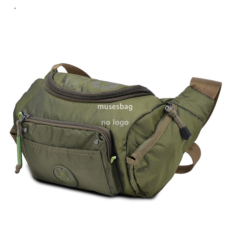 Multi-pocket men's bag Fanny pack Men's Valandere Outdoor sports riding bag canvas waterproof crossbody bag