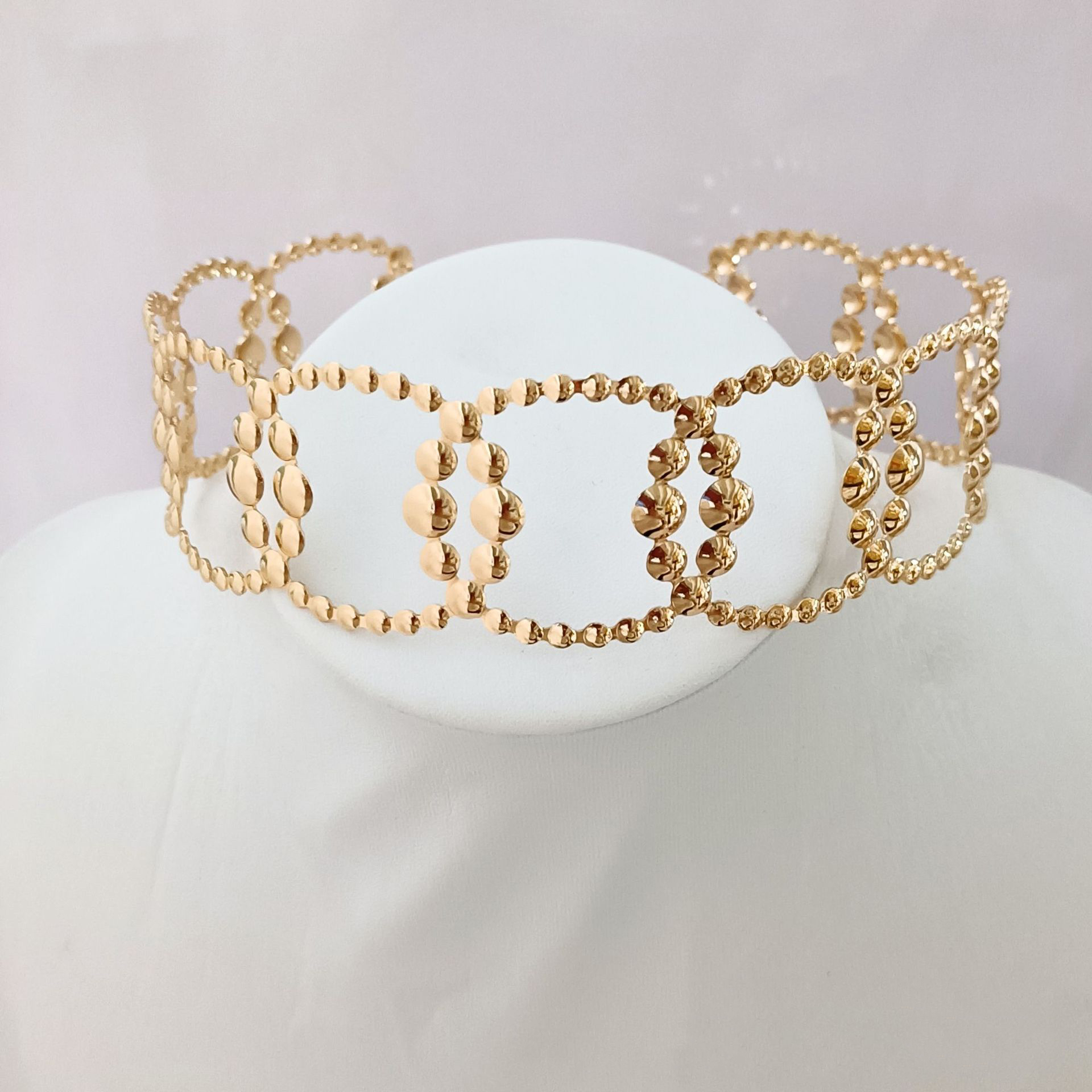 European and American Fashion Collar Blossoming Sunflower Collar Necklace Export Quality Clavicle Chain Collar