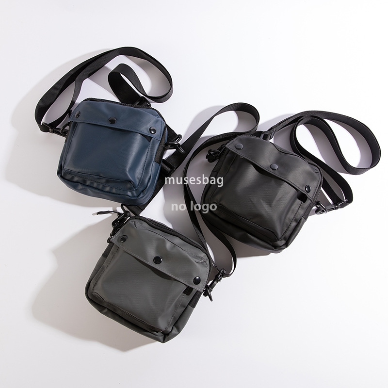 Japanese fashion brand small square bag men's waterproof casual small body bag personality fashion tooling mobile phone bag ins crossbody bag