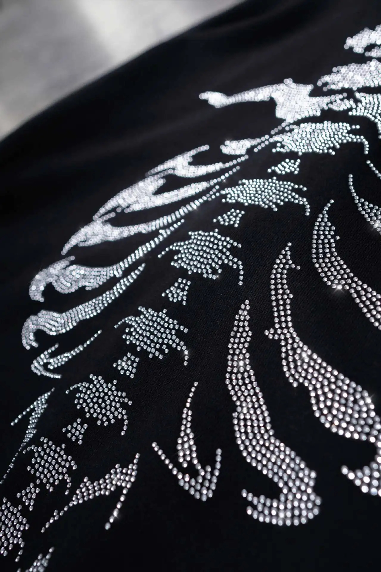 Y2K Rhinestone Skeleton Hoodies Women Gothic Black Zip Up Oversized Sweatshirts Female Retro Harajuku Hooded Jacket Streetwear 240806 - view 6