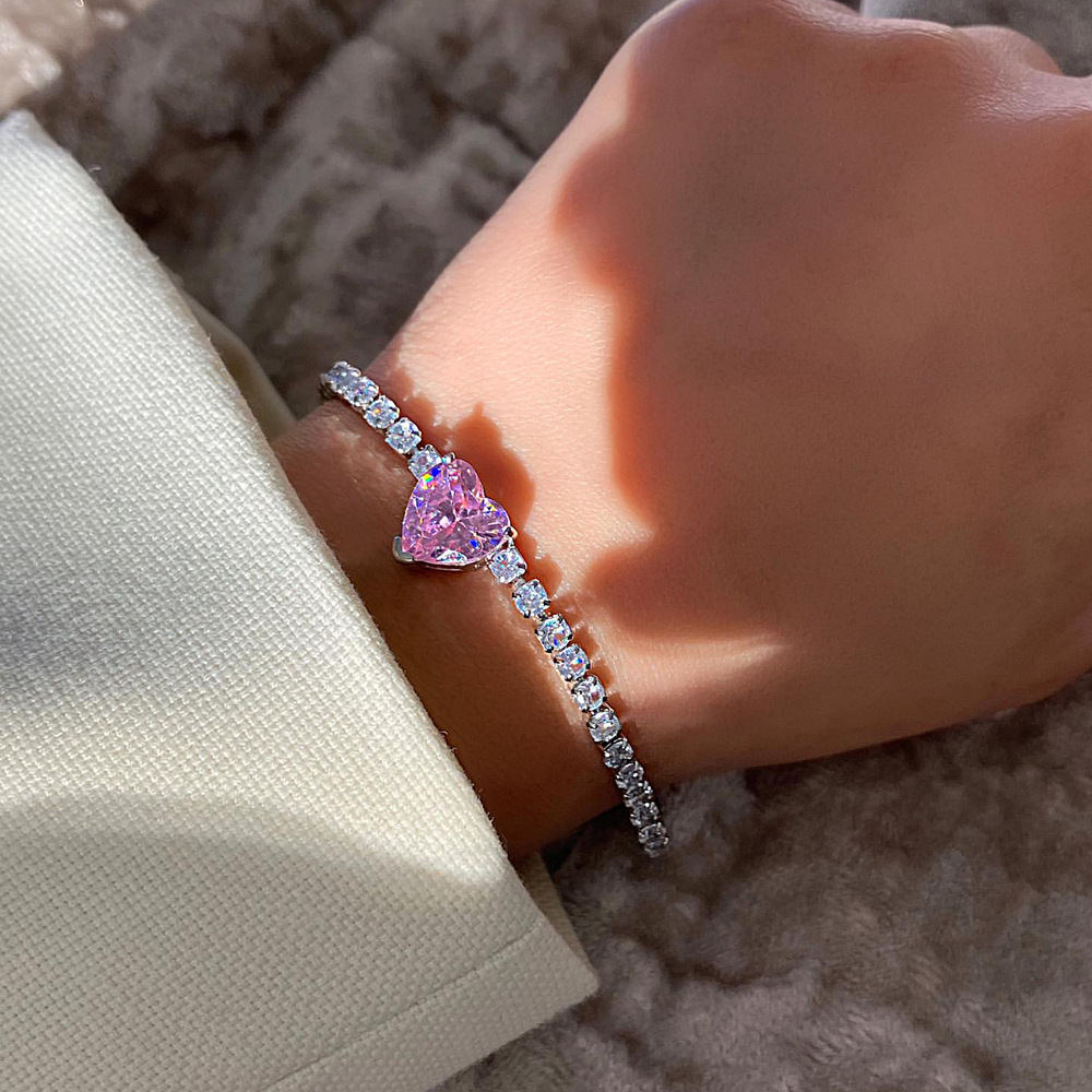 Elegant White Gold Fill Cubic Zirconia Tennis Bracelet for Women