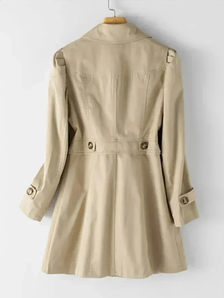 Fashion Casual Windproof Clothing Korean Edition Long Womens Top and Jacket Trench Coat 240814