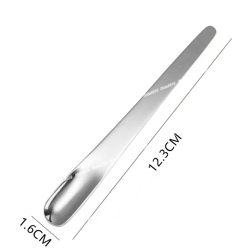 Stainless Steel Coffee Stirrers Spoons Italian Style Cake Spoon Lce Cream Scoop 4 Colors