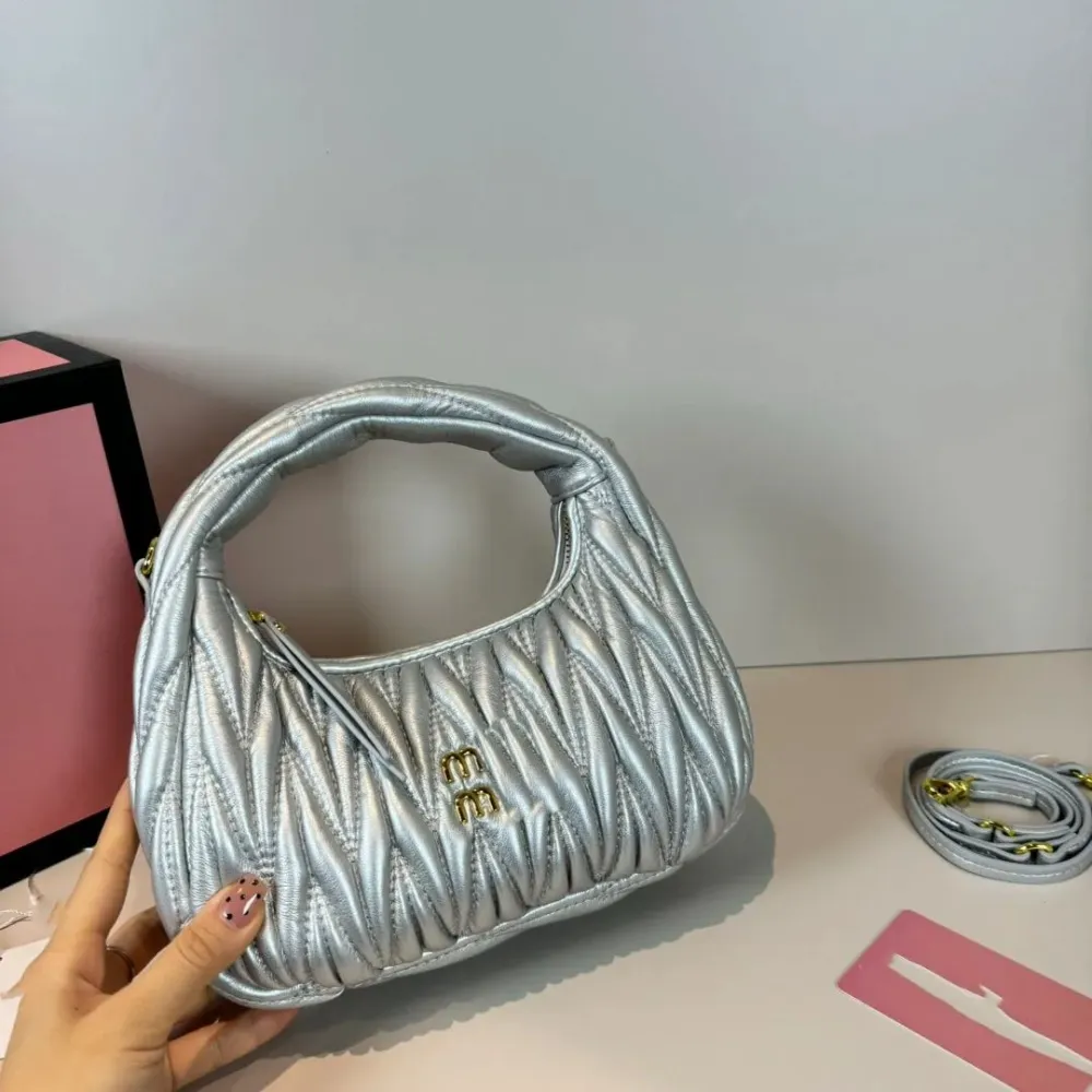 Designer Top Handle Bags Handbag Womens Hobo Bag Fashion Leather Underarm Bag Luxury bag Black White Mini Tote Bag Lady Genuine Clutch Bags Small BSG2408165