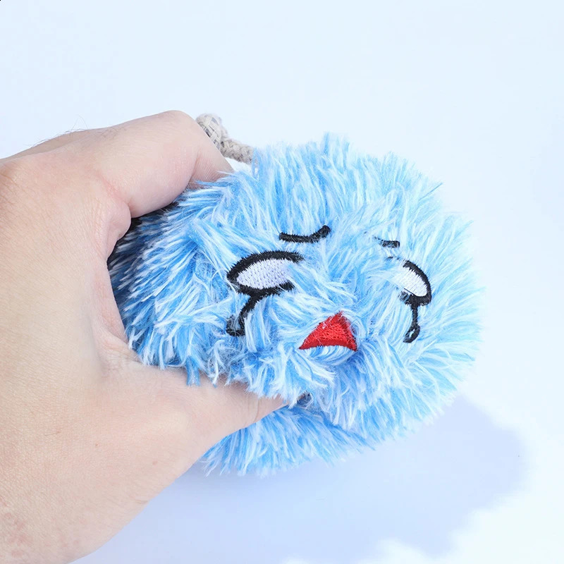 Interactive Dog Toys Dog Chew Molar Plush Ball Sound Toys Puppy Playing Bite Resistant Cleaning Teeth Relieve Boredom Pet Toys 240816
