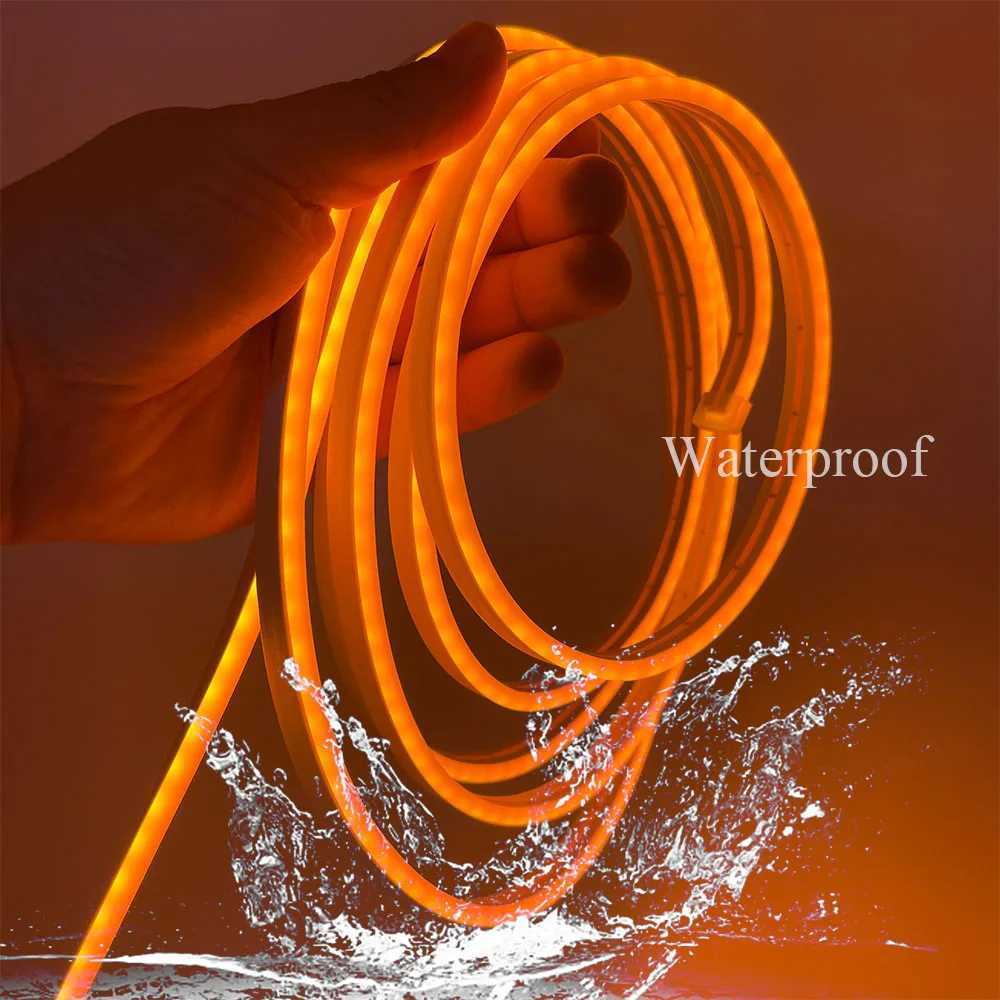 5M Flexible Neon Led Strip Lights 12v Indoor Outdoor Waterproof For Room Decor Christmas Living Gaming Room Home Car Decoration CL240815