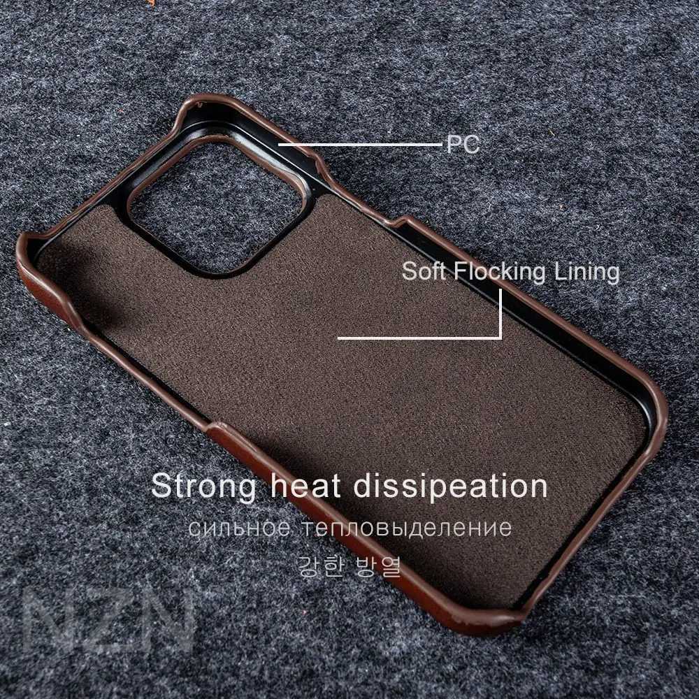 For Case iphone 14 Pro Max Cases Oil Wax Luxury Genuine Leather Cover For Iphone 15 12 11 13 XR XS Max X 8 Plus Phone Shell CapaM240816