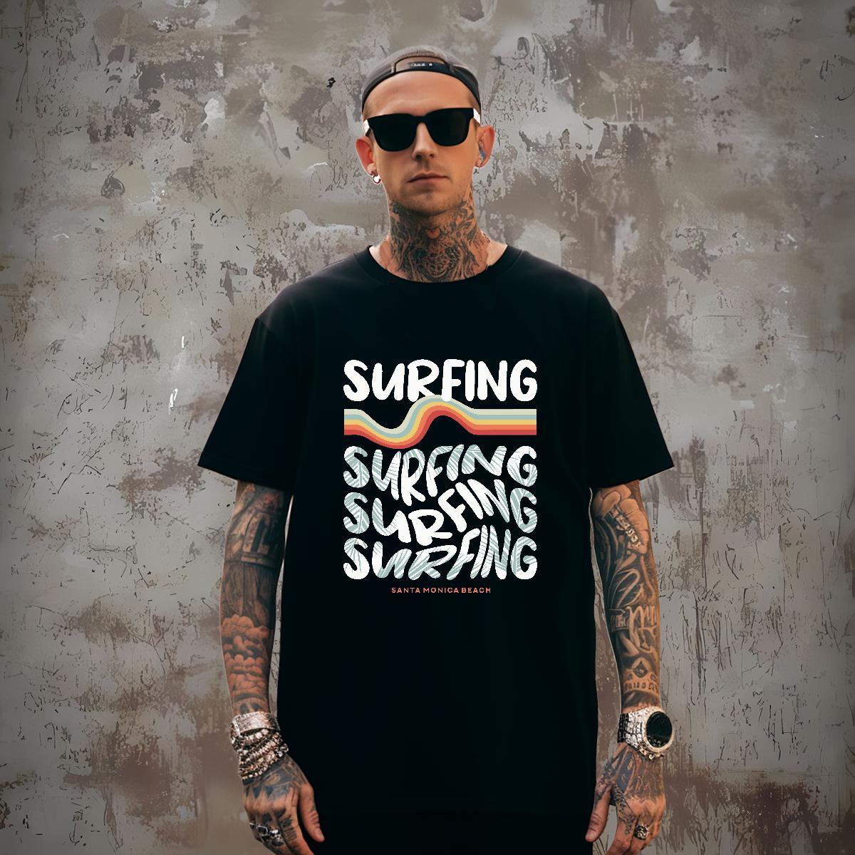 Loose T Shirts Men 230g Pure Cotton letter Anime Printing Street Plus Size Custom O Neck Short Sleeves Tshirt for Man Woman 2024 DIY Tops Tees