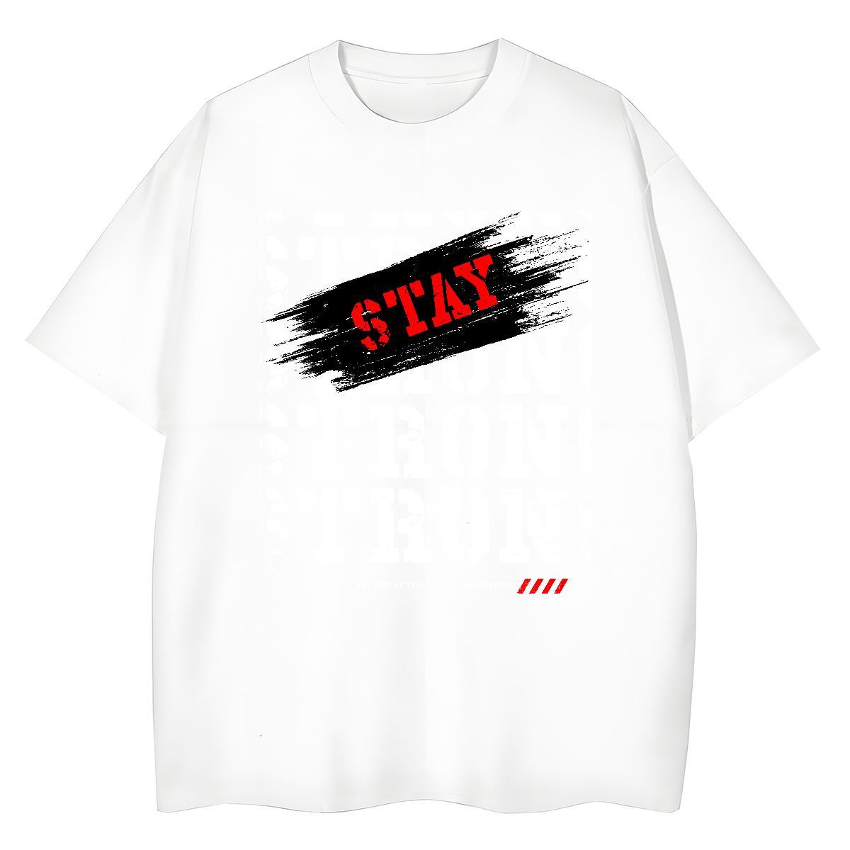 Wholesale Tshirt for Man Woman 100% Cotton 230g letter Street Casual Womens T Shirts Breathable Short Sleeve Anime Tees